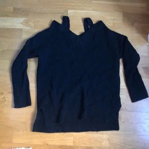 ALLSAINTS - Black Off The Shoulder Sweater - S